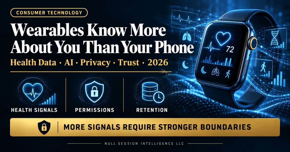 Wearables, health data, AI, privacy, and trust