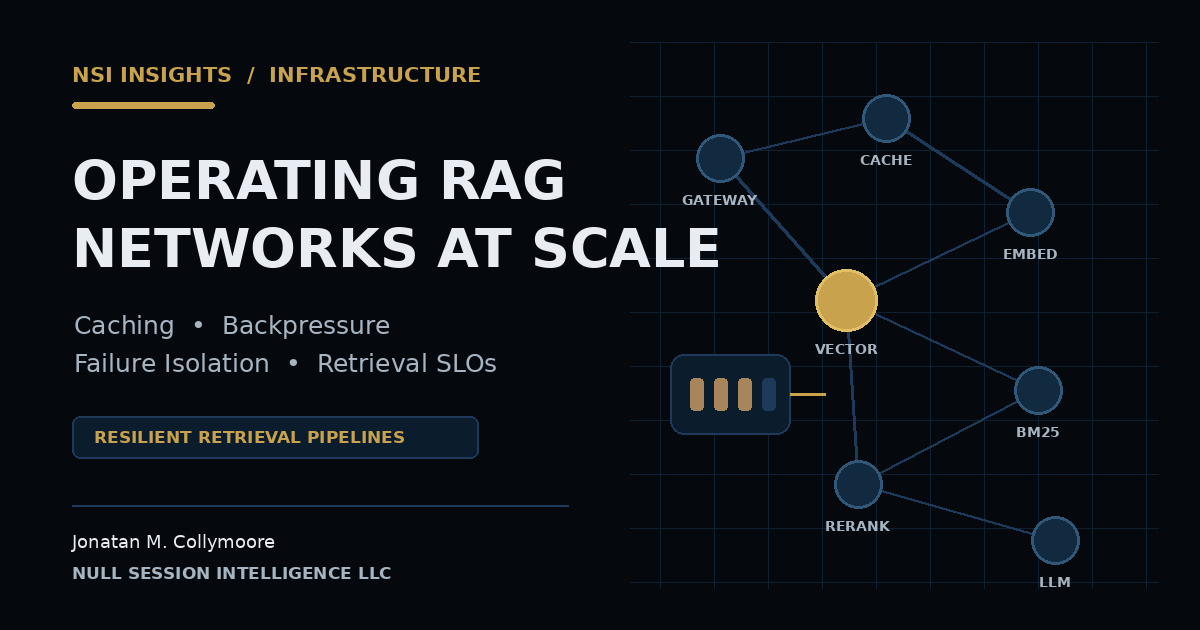 Operating RAG Networks at Scale: Caching, Backpressure, and Failure Isolation for Retrieval Pipelines