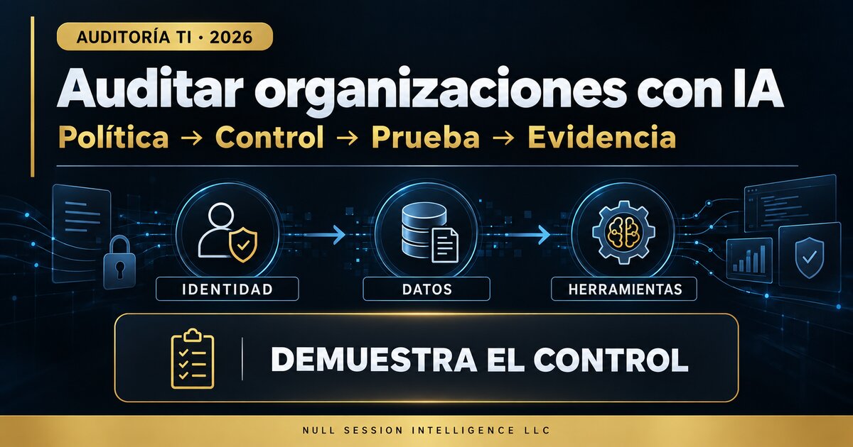 Auditar organizaciones habilitadas por IA: de las políticas declaradas a la evidencia técnica verificable